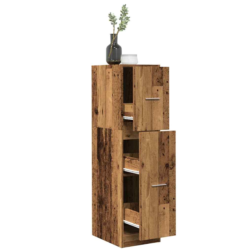 Engineered wood medicine cabinet white 30x41x118 cm