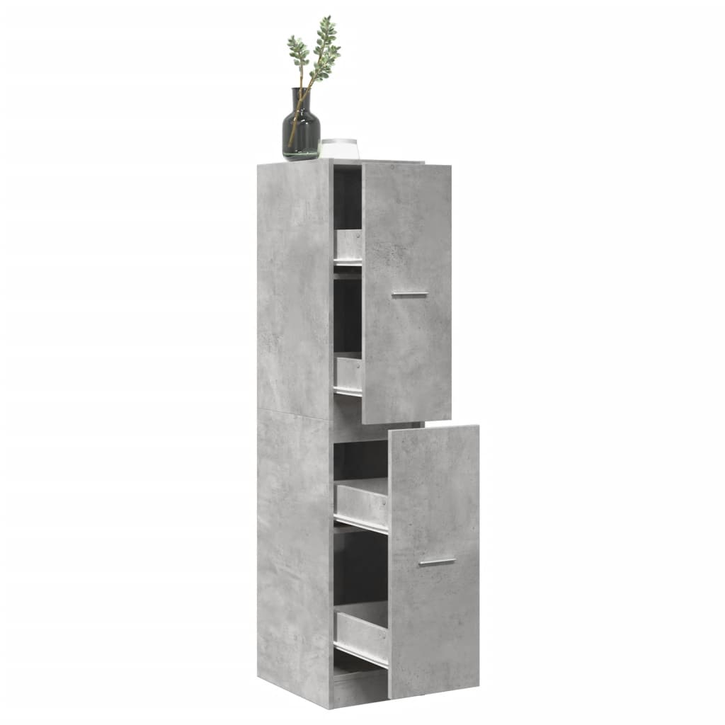 Engineered wood medicine cabinet white 30x41x118 cm