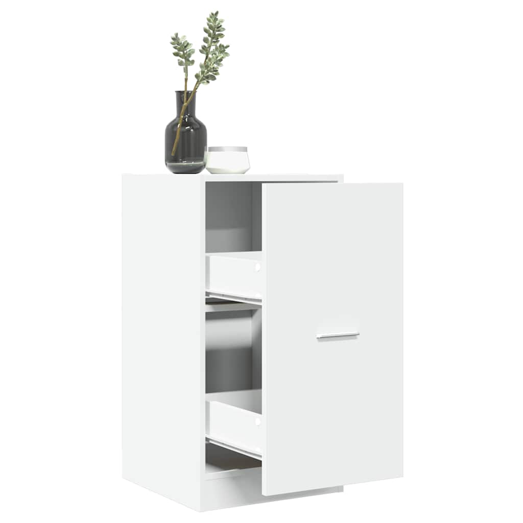 Engineered wood medicine cabinet white 30x41x118 cm