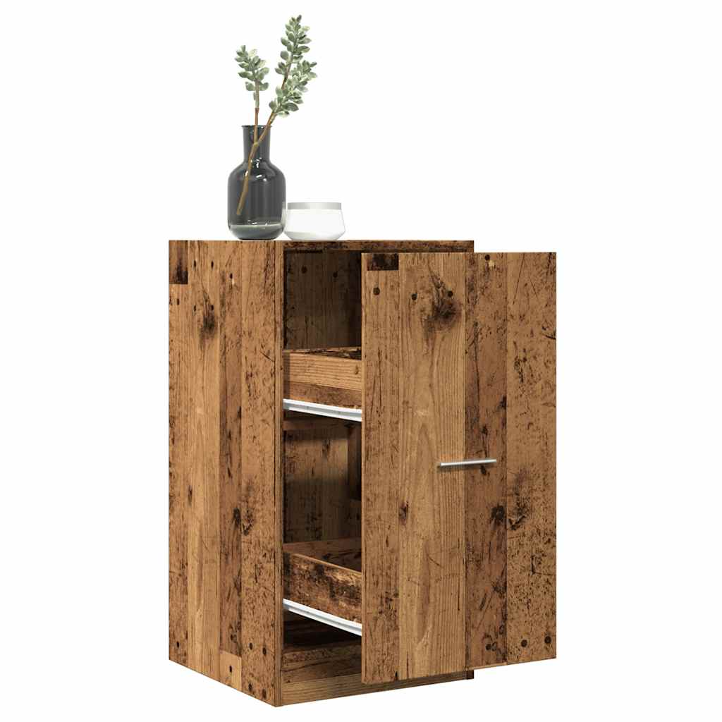 Engineered wood medicine cabinet white 30x41x118 cm
