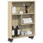Sonoma oak narrow storage cart 48x13x68 cm engineered wood