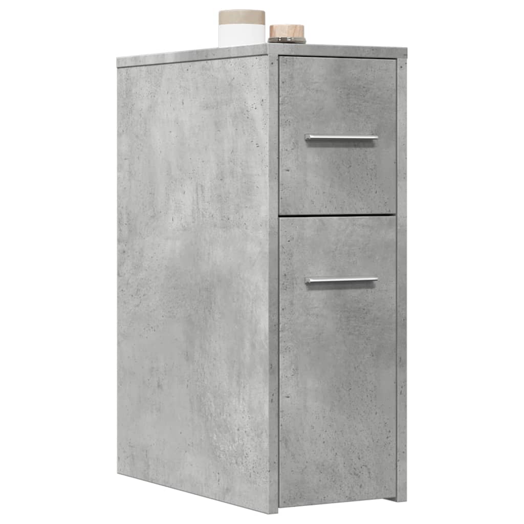 Narrow bathroom cabinet with wheels engineered wood white