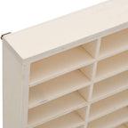 Vitrina de madera para coleccionistas con 80 compartimentos 80x4,5x40,5 cm