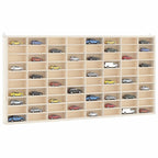 Vitrina de madera para coleccionistas con 80 compartimentos 80x4,5x40,5 cm