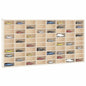 Vitrina de madera para coleccionistas con 80 compartimentos 80x4,5x40,5 cm