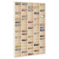 Vitrina de madera para coleccionistas con 80 compartimentos 80x4,5x40,5 cm