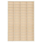 Vitrina de madera para coleccionistas con 56 compartimentos 40x4,5x60 cm