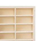 Vitrina de madera para coleccionistas con 56 compartimentos 40x4,5x60 cm