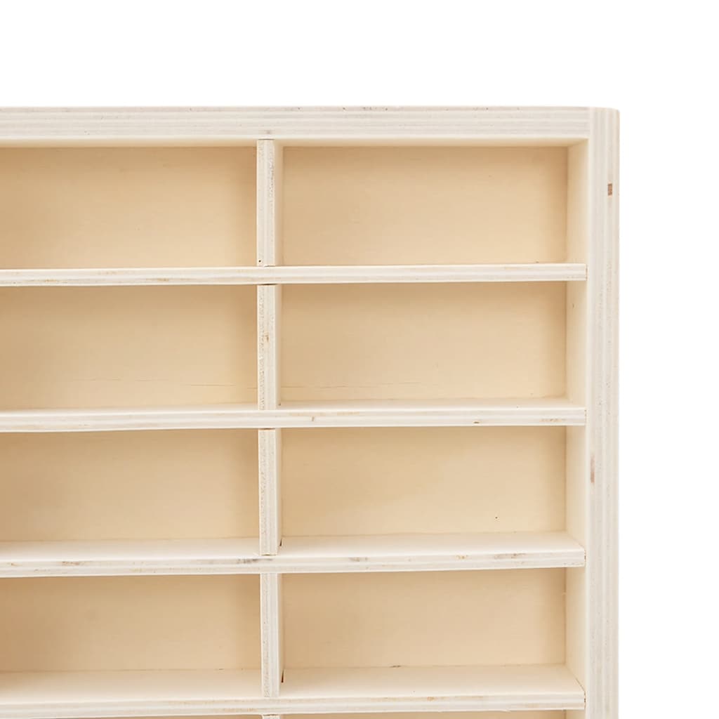 Vitrina de madera para coleccionistas con 56 compartimentos 40x4,5x60 cm