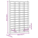 Vitrina de madera para coleccionistas con 56 compartimentos 40x4,5x60 cm