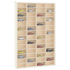 Vitrina de madera para coleccionistas con 56 compartimentos 40x4,5x60 cm