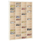 Vitrina de madera para coleccionistas con 56 compartimentos 40x4,5x60 cm