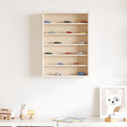 Vitrina de madera para coleccionistas con 6 estantes