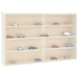 Vitrina de madera para coleccionistas con 56 compartimentos 40x4,5x60 cm