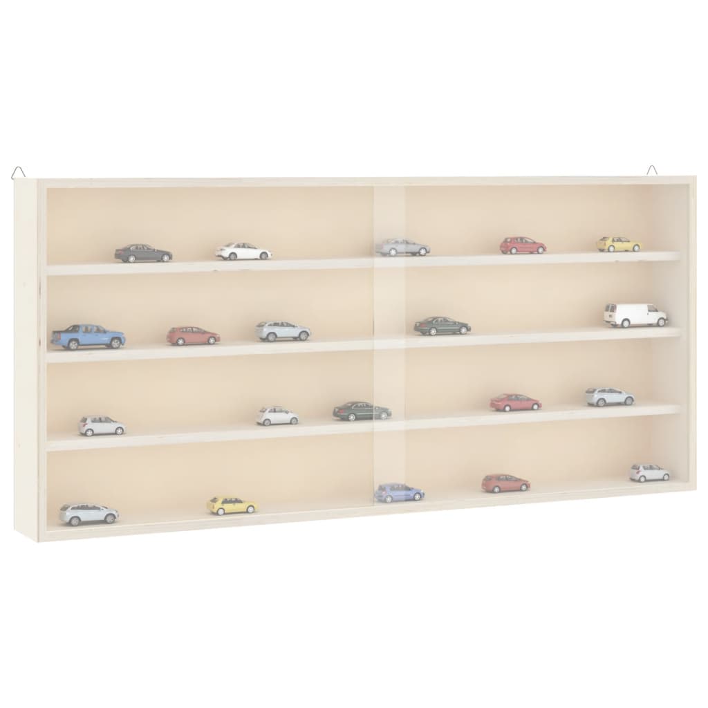 Vitrina de madera para coleccionistas con 56 compartimentos 40x4,5x60 cm