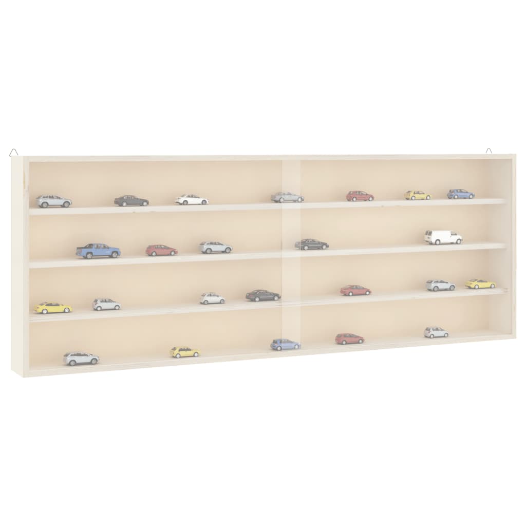 Wooden display cabinet for collectors with 6 shelves