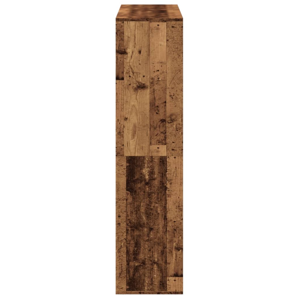 Separador de ambientes madera envejecida 100x33x135 cm
