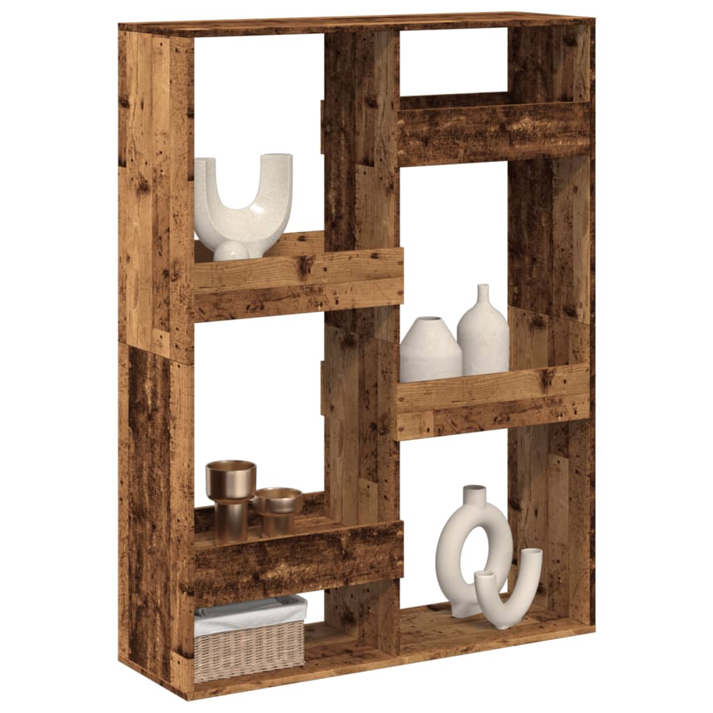 Separador de ambientes madera envejecida 100x33x135 cm