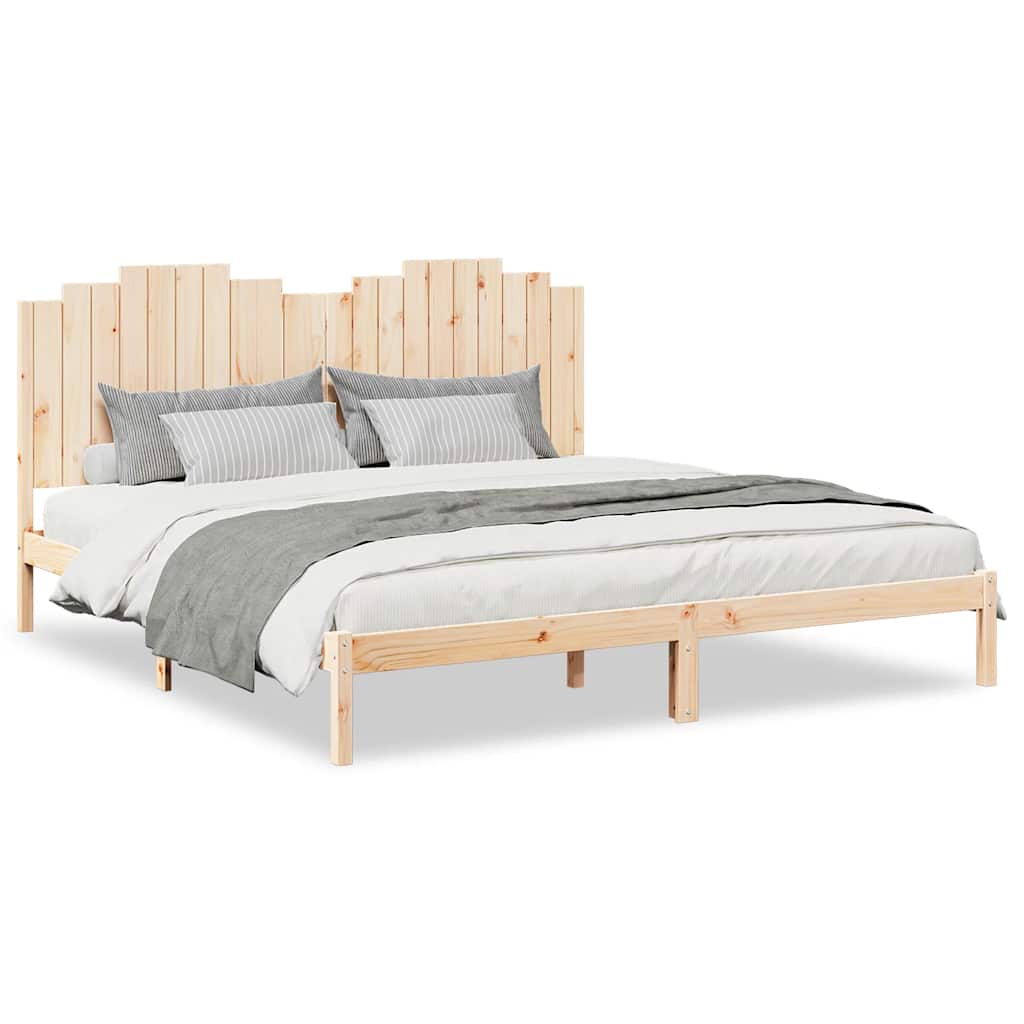 Cama extralarga sin colchón madera maciza 180x210 cm