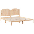 Cama extralarga sin colchón madera maciza 180x210 cm