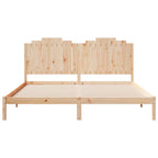 Cama extralarga sin colchón madera maciza 180x210 cm