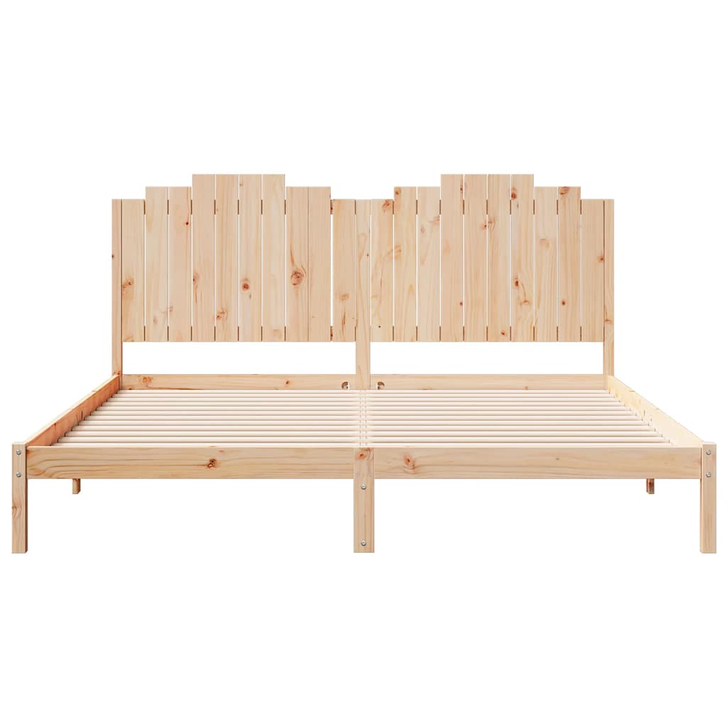 Cama extralarga sin colchón madera maciza 180x210 cm