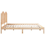 Cama extralarga sin colchón madera maciza 180x210 cm