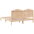 Cama extralarga sin colchón madera maciza 180x210 cm