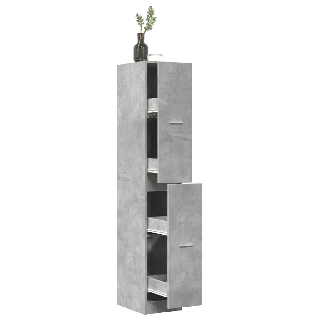 Engineered wood medicine cabinet white 30x41x118 cm