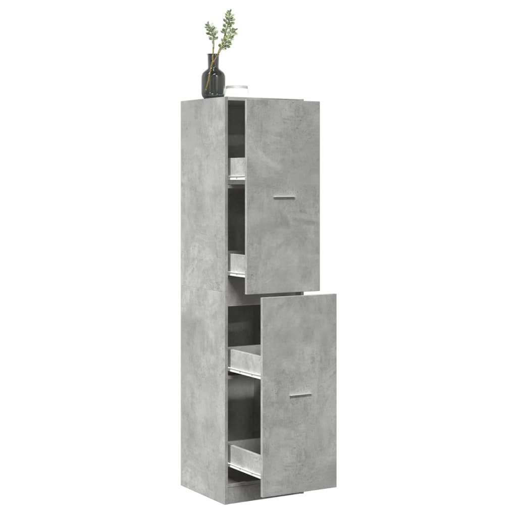 Engineered wood medicine cabinet white 30x41x118 cm