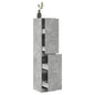 Armario botiquín madera de ingeniería blanco 30x41x118 cm