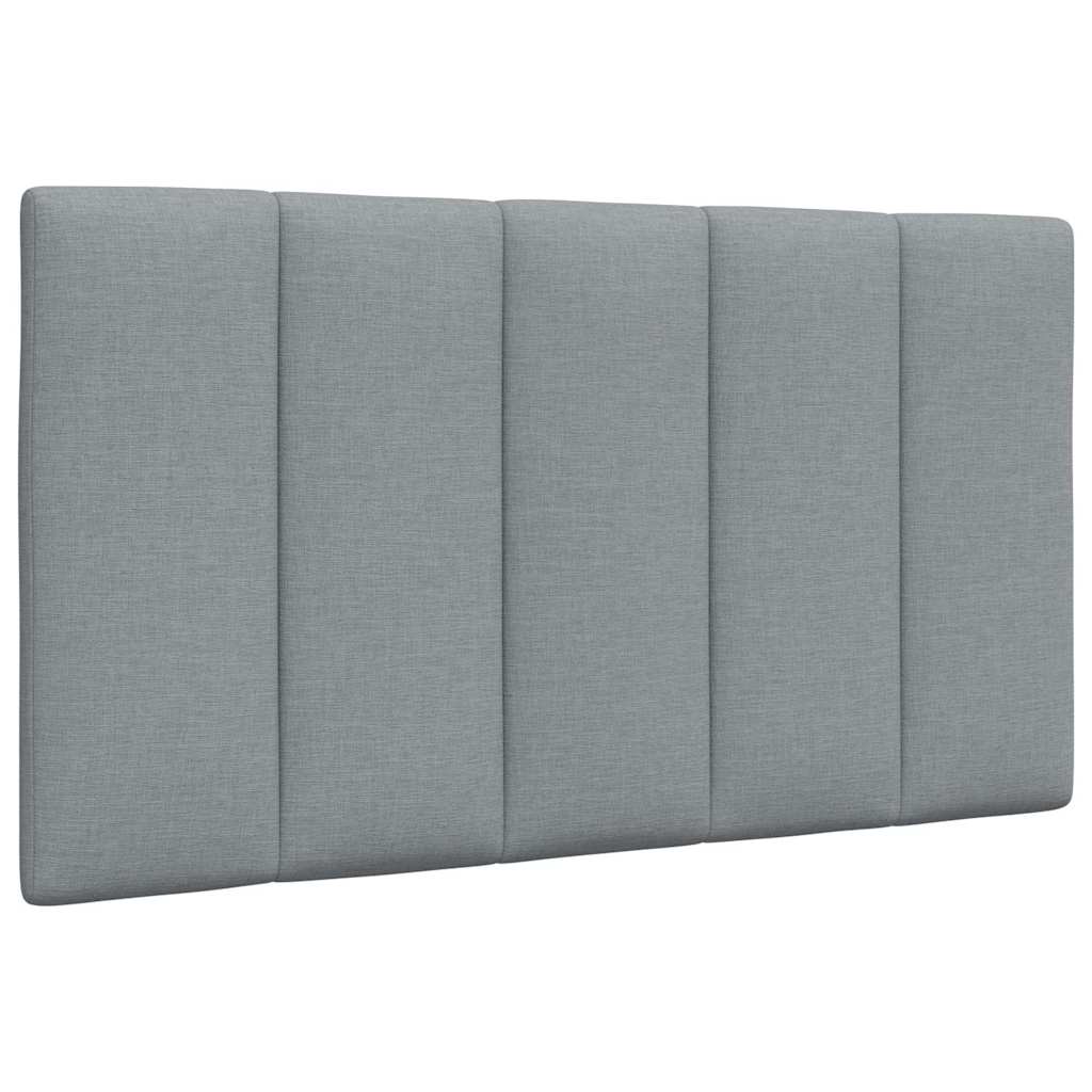 Cabecero de cama acolchado Hanko tela azul 100 cm