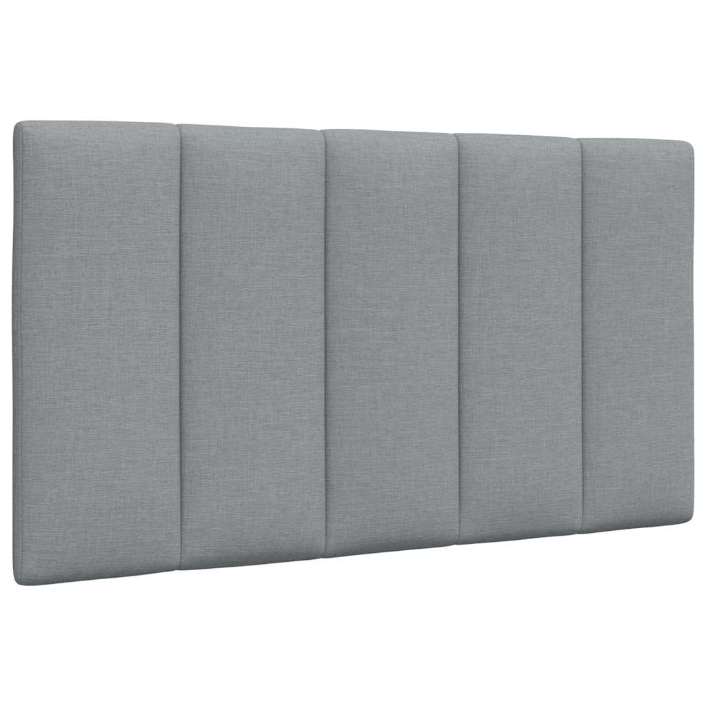 Cabecero de cama acolchado Hanko tela azul 100 cm