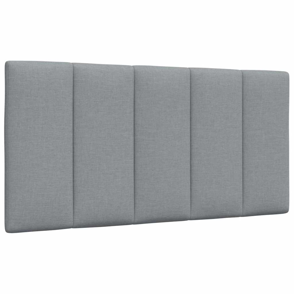 Cabecero de cama acolchado Hanko tela azul 100 cm
