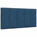 Cabecero de cama acolchado Hanko tela azul 100 cm