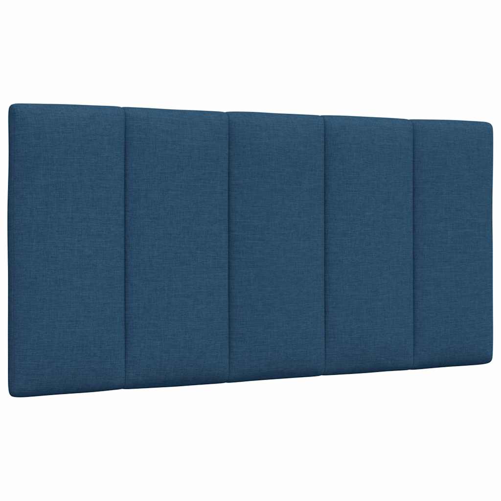Cabecero de cama acolchado Hanko tela azul 100 cm