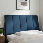 Cabecero de cama acolchado Hanko tela azul 100 cm