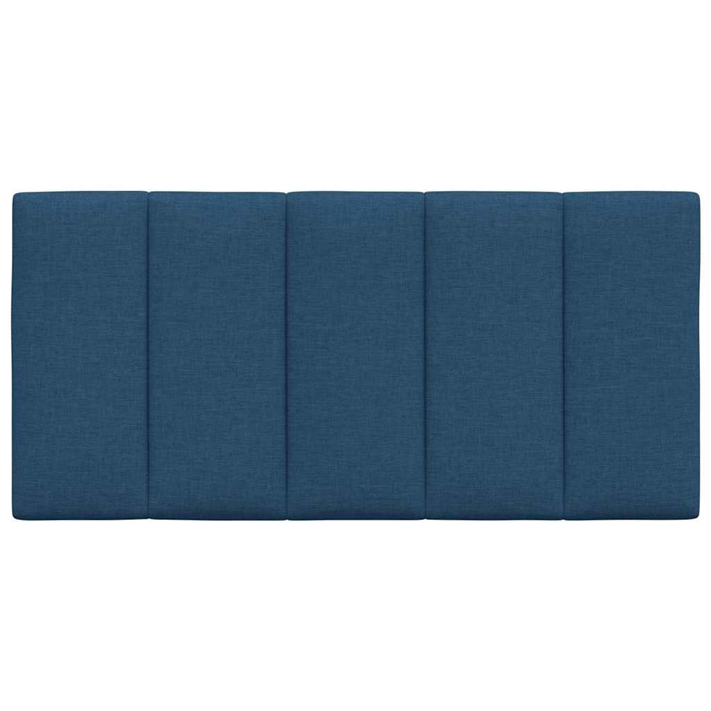 Cabecero de cama acolchado Hanko tela azul 100 cm