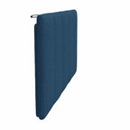 Cabecero de cama acolchado Hanko tela azul 100 cm