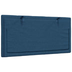 Cabecero de cama acolchado Hanko tela azul 100 cm