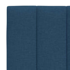 Cabecero de cama acolchado Hanko tela azul 100 cm
