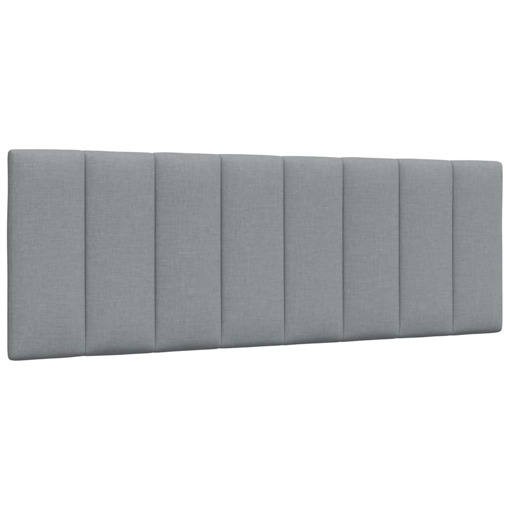 Cabecero de cama acolchado Hanko tela azul 100 cm