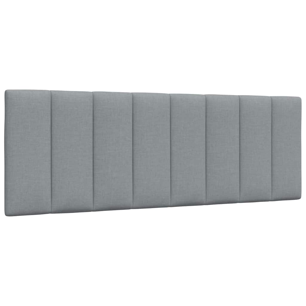 Cabecero de cama acolchado Hanko tela azul 100 cm