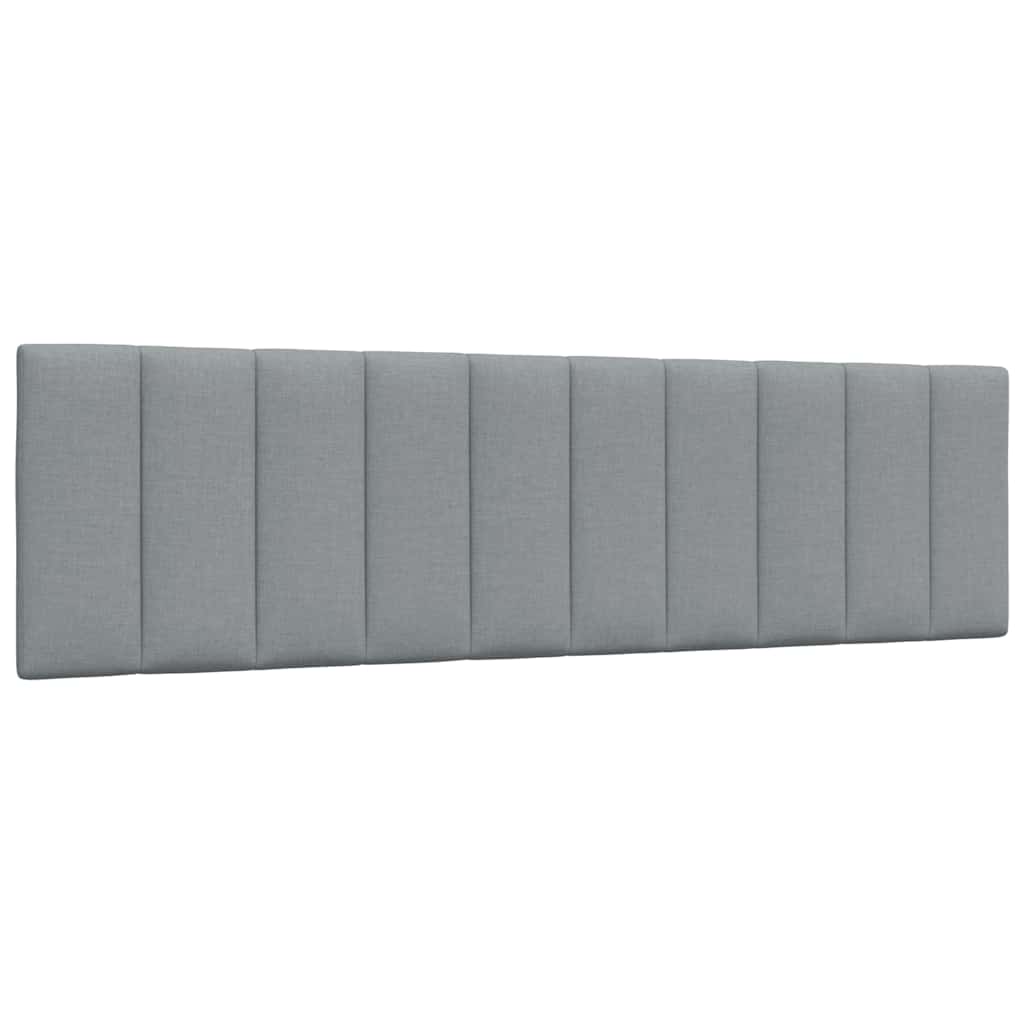 Cabecero de cama acolchado Hanko tela azul 100 cm