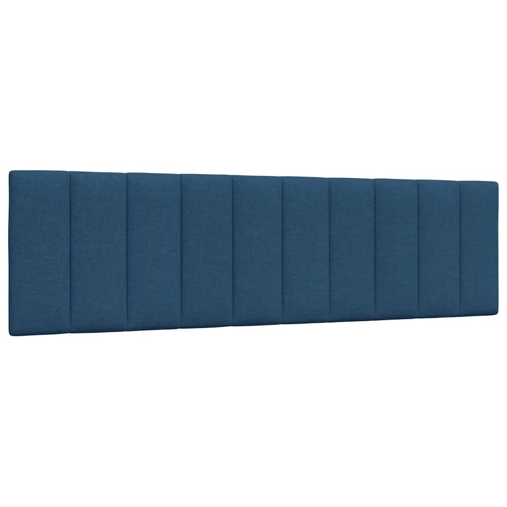 Cabecero de cama acolchado Hanko tela azul 100 cm