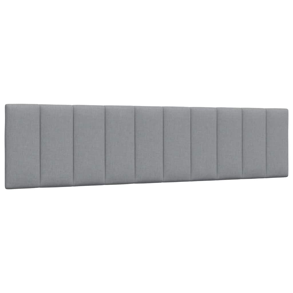 Cabecero de cama acolchado Hanko tela azul 100 cm