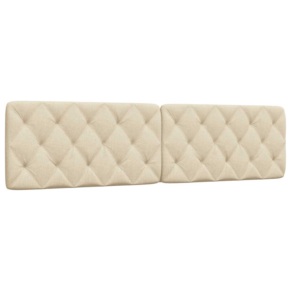 Cabecero de cama acolchado Hanko tela azul 100 cm