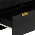 Aparadores 2 uds madera de ingeniería negro 60x33x75 cm
