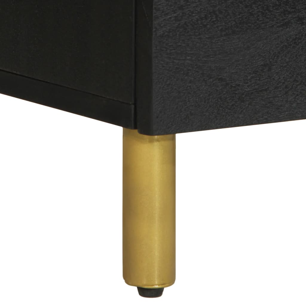 Aparadores 2 uds madera de ingeniería negro 60x33x75 cm