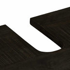 Conjunto de muebles de baño 2 piezas madera maciza de mango